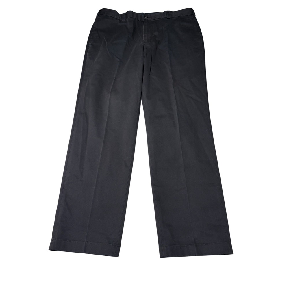 Brooks Brothers 346‎ Advantage Chino Clark Fit Black Mens Pants 38x32 Cotton